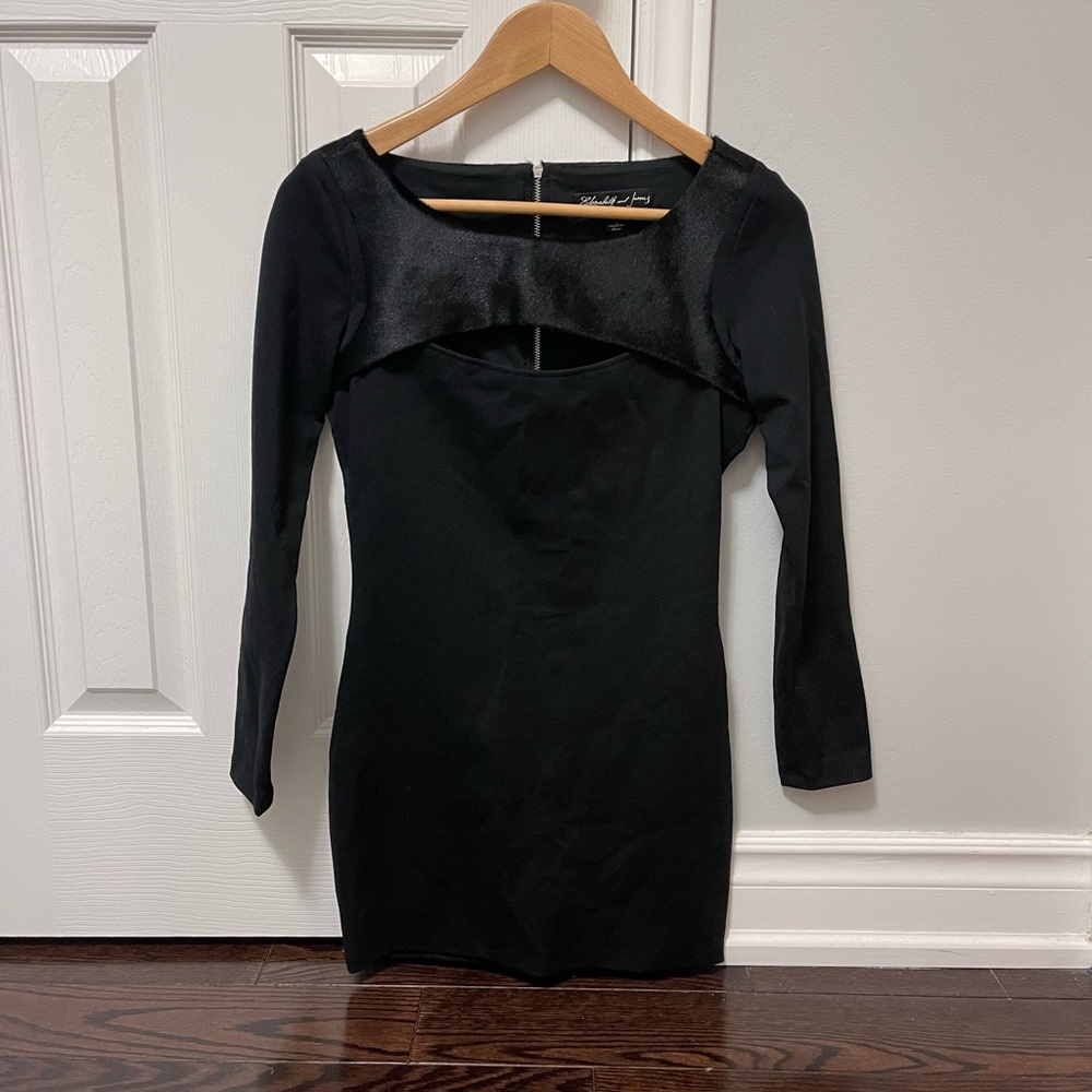 Elizabeth and James black mini dress